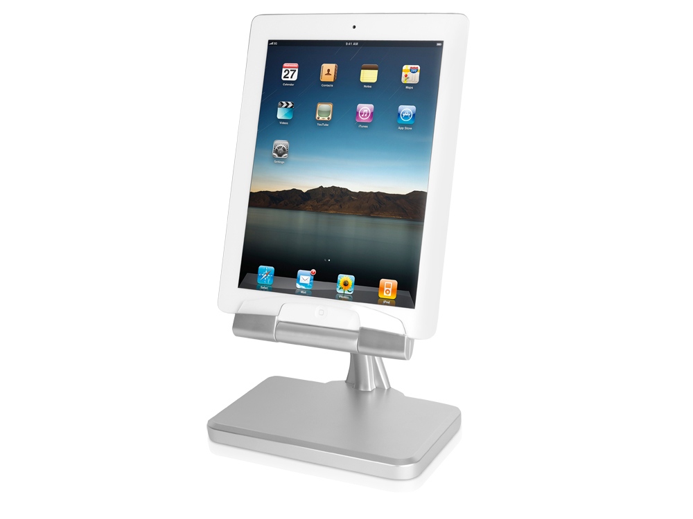 Зарядное устройство-подставка для iPad, iPhone «Пьедестал» на заказ с логотипом компании
