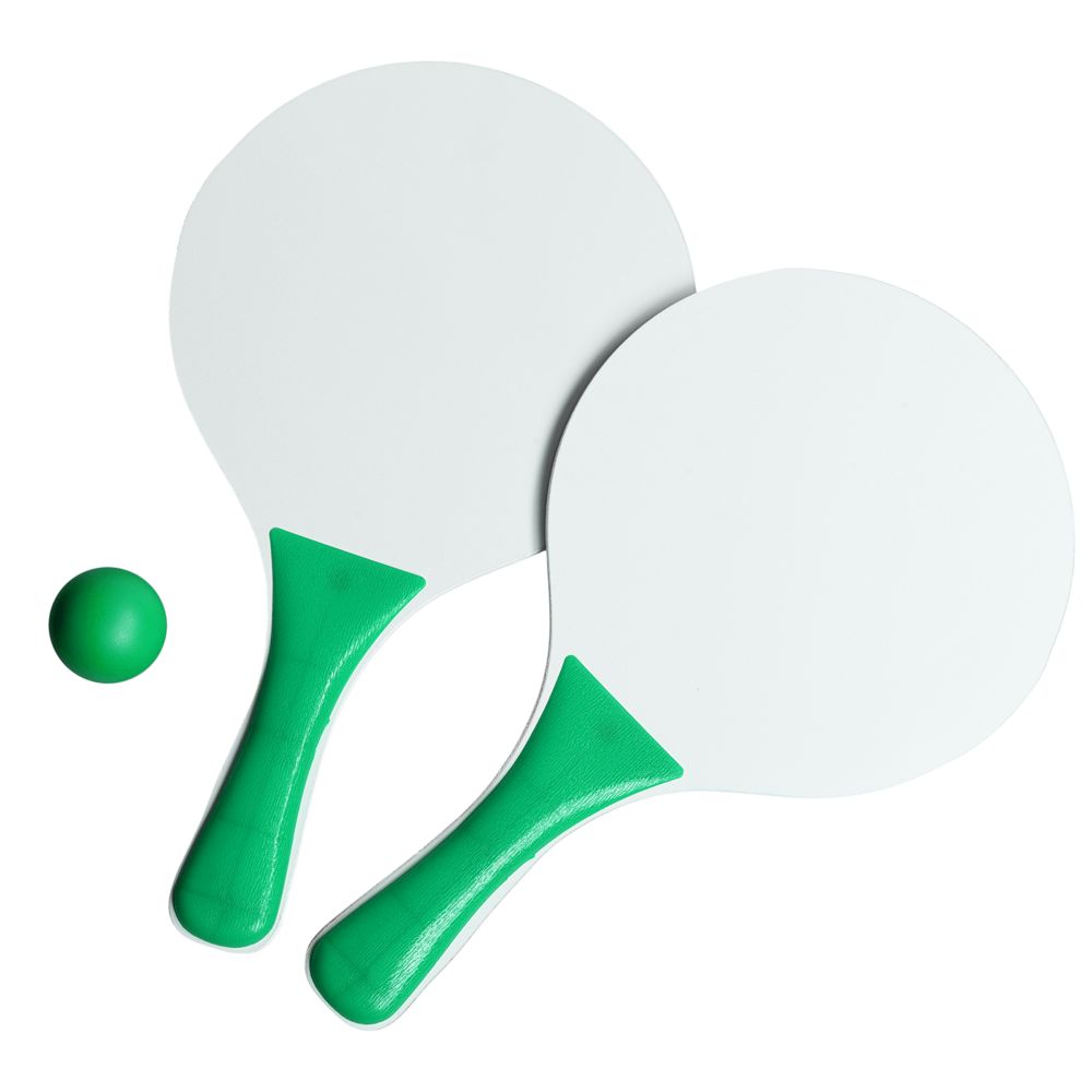 Набор для игры в пляжный теннис Cupsol, зеленый оптом под нанесение