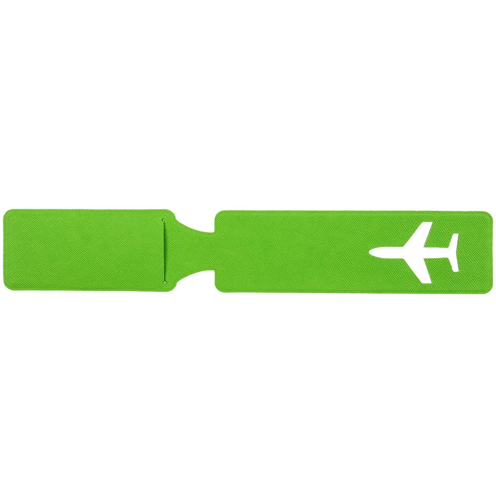 Багажная бирка Devon, зеленая на заказ с логотипом компании
