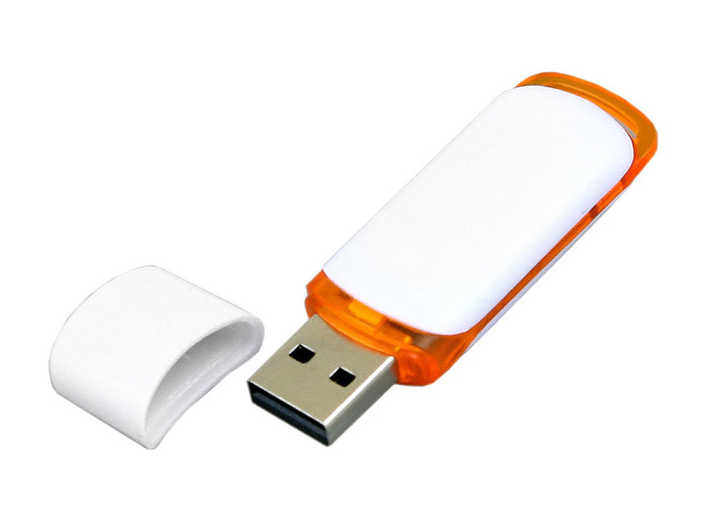 USB 2.0- флешка на 8 Гб с цветными вставками заказать под нанесение логотипа