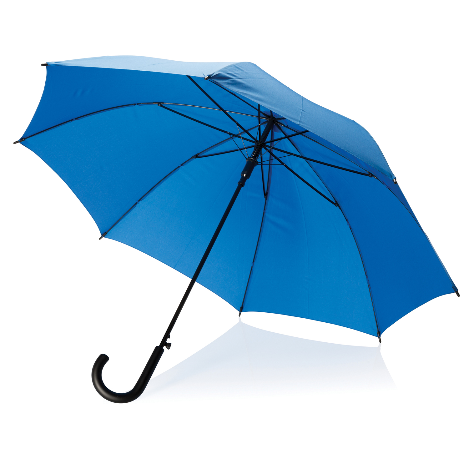 Автоматический зонт-трость, 23", синий оптом под нанесение