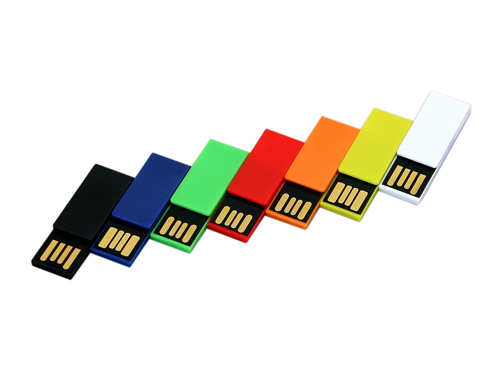 USB 2.0- флешка промо на 16 Гб в виде скрепки заказать под нанесение логотипа