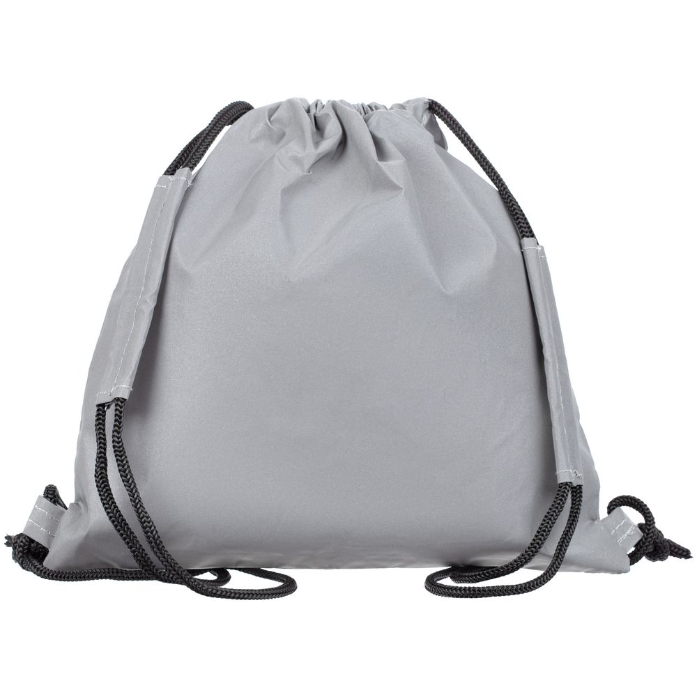 Детский рюкзак-мешок Manifest из светоотражающей ткани, серый заказать под нанесение логотипа