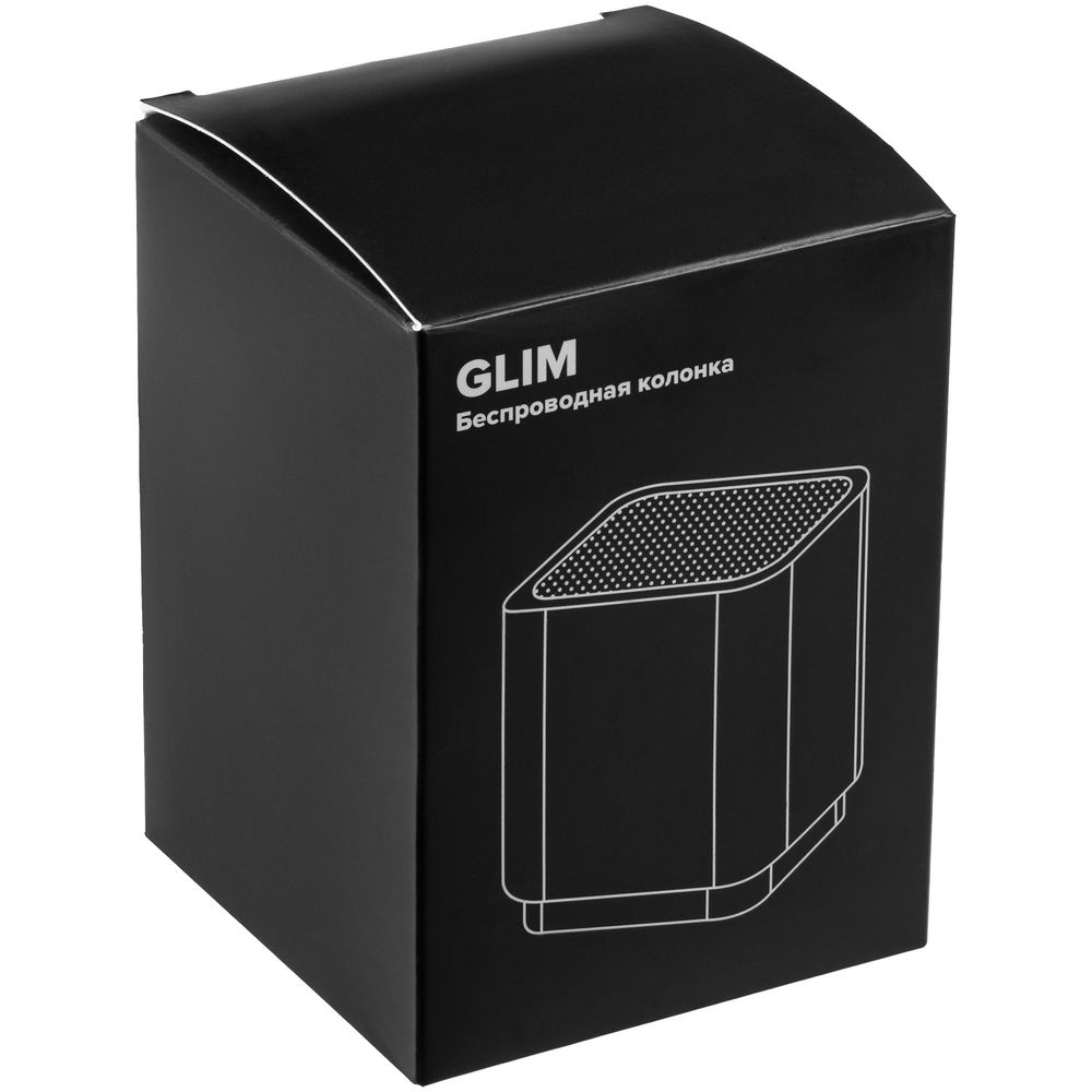 Беспроводная колонка с подсветкой логотипа Glim, белая заказать в Москве