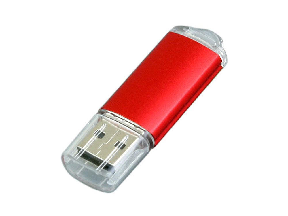 USB 2.0- флешка на 8 Гб с прозрачным колпачком заказать под нанесение логотипа