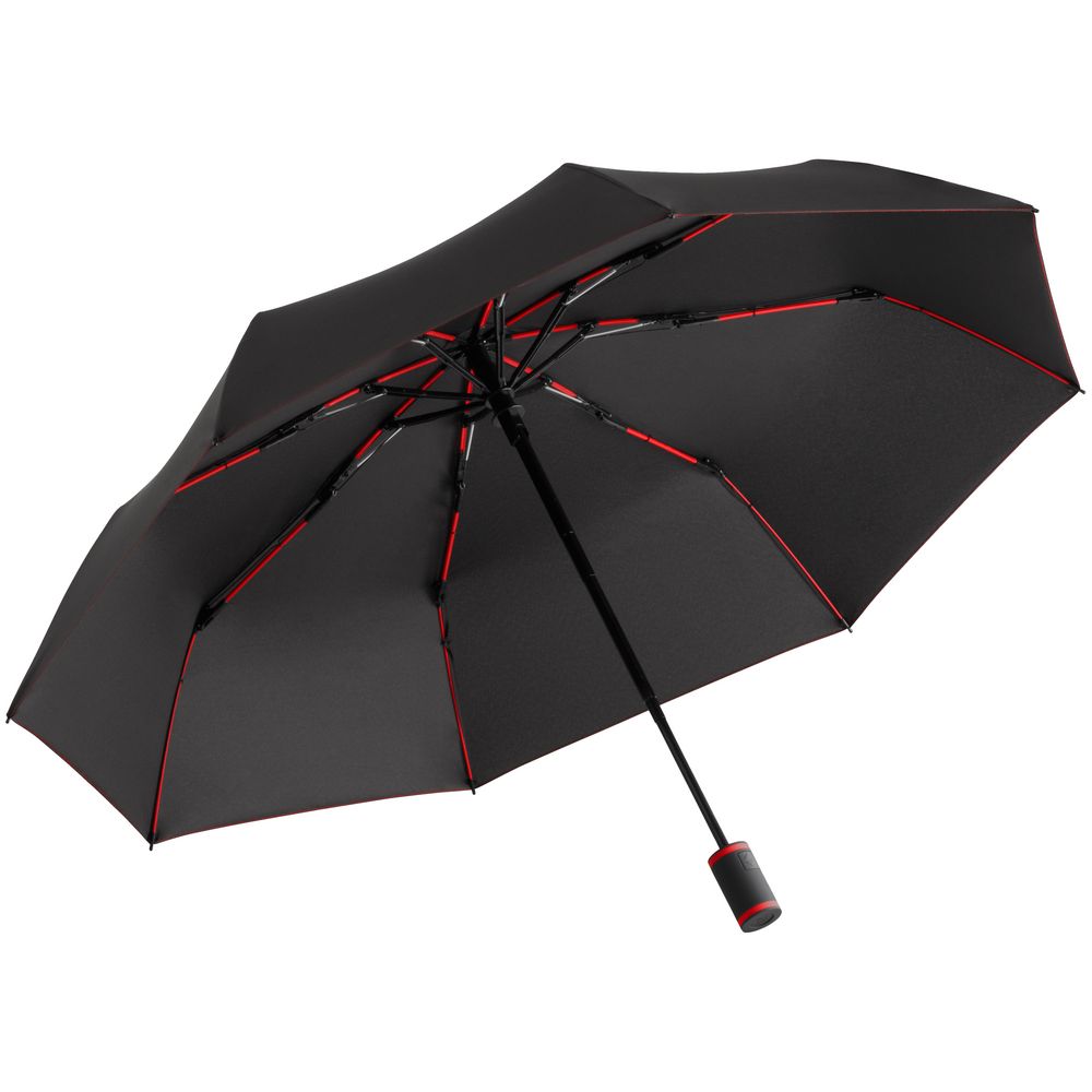 Зонт складной AOC Mini с цветными спицами, красный заказать в Москве