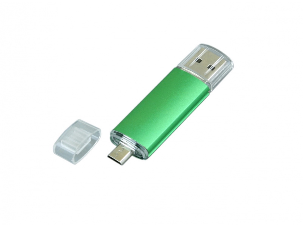 USB 2.0/micro USB- флешка на 16 Гб с нанесением логотипа в Москве