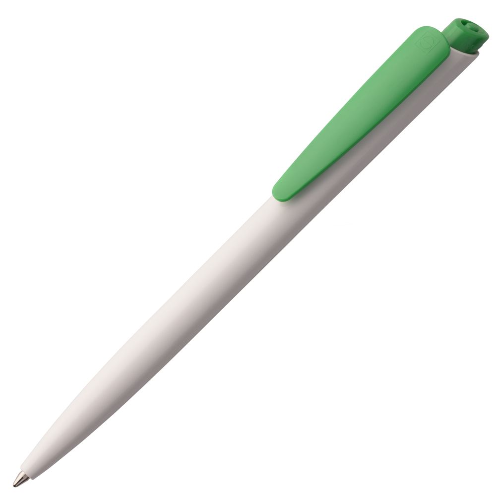Ручка шариковая Senator Dart Polished, бело-зеленая заказать в Москве