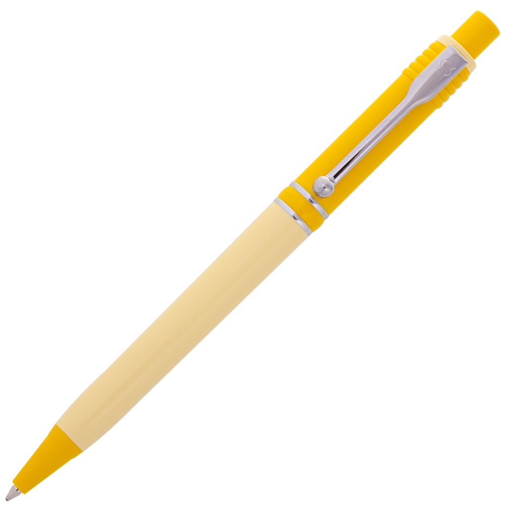 Ручка шариковая Raja Shade, желтая на заказ с логотипом компании