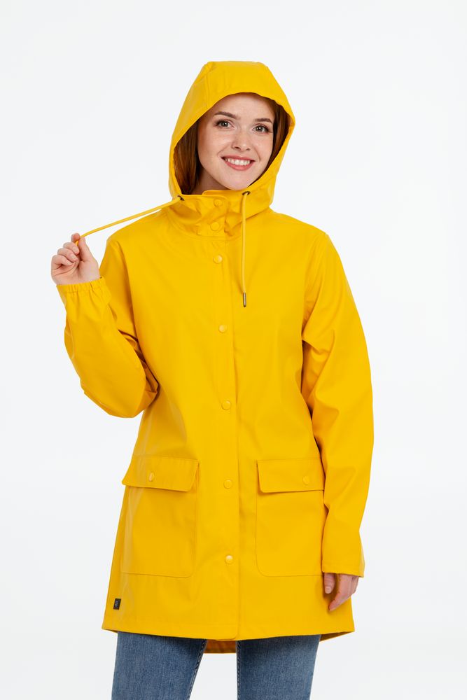 Дождевик женский Squall желтый, размер XS на заказ с логотипом компании