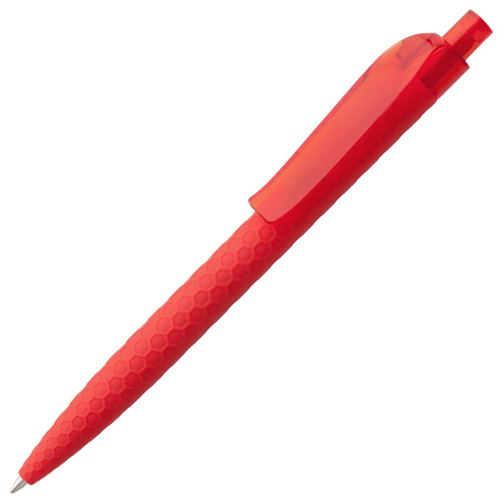 Ручка шариковая Prodir QS04 PRT Honey Soft Touch, красная оптом под нанесение