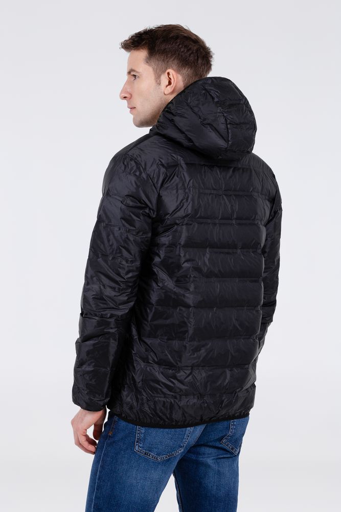 Куртка пуховая мужская Tarner Comfort черная, размер S с нанесением логотипа в Москве