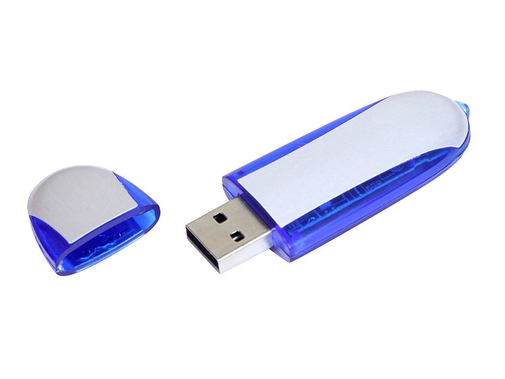 USB 3.0- флешка промо на 128 Гб овальной формы заказать под нанесение логотипа