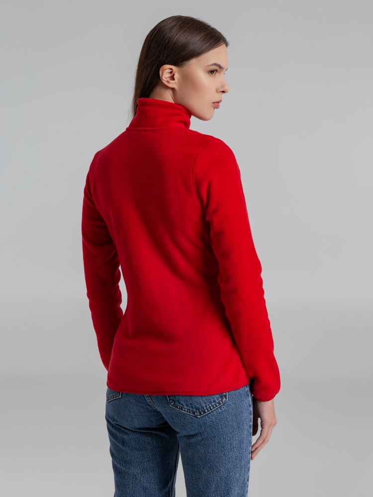 Толстовка флисовая женская Frontflip красная, размер XS заказать под нанесение логотипа