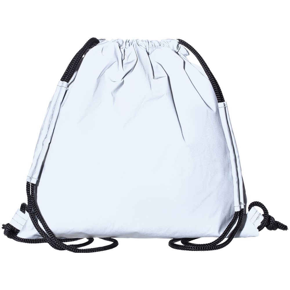 Детский рюкзак-мешок Manifest из светоотражающей ткани, серый на заказ с логотипом компании