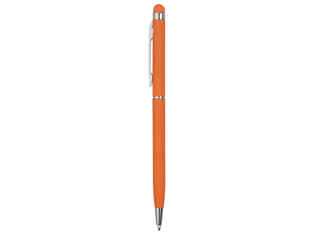 Ручка-стилус металлическая шариковая «Jucy Soft» soft-touch с нанесением логотипа в Москве