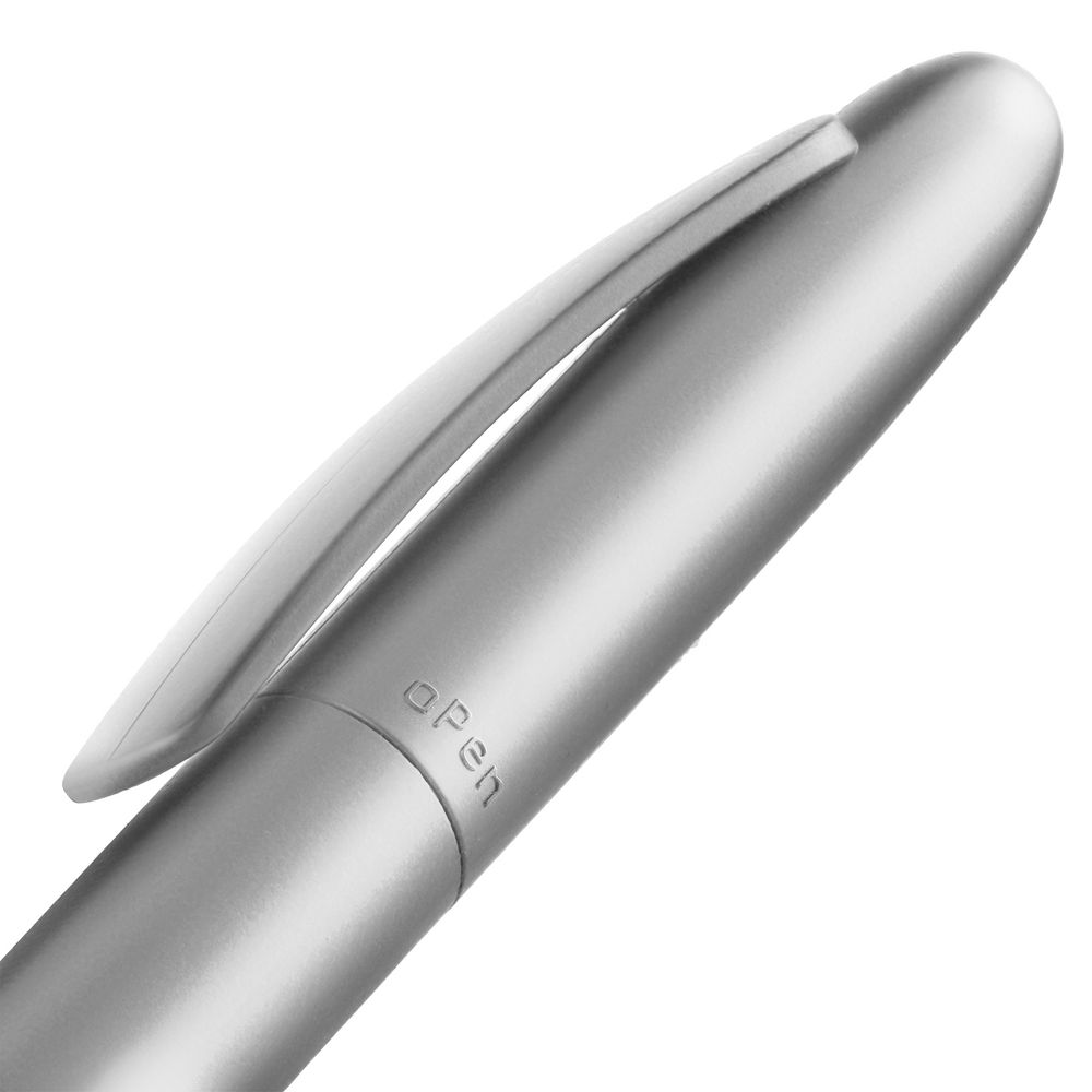 Ручка шариковая Moor Silver, серебристый металлик на заказ с логотипом компании