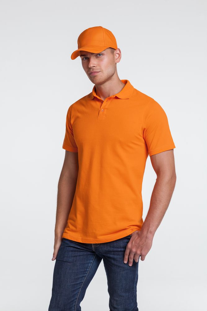 Рубашка поло мужская Virma light, оранжевая, размер S заказать в Москве