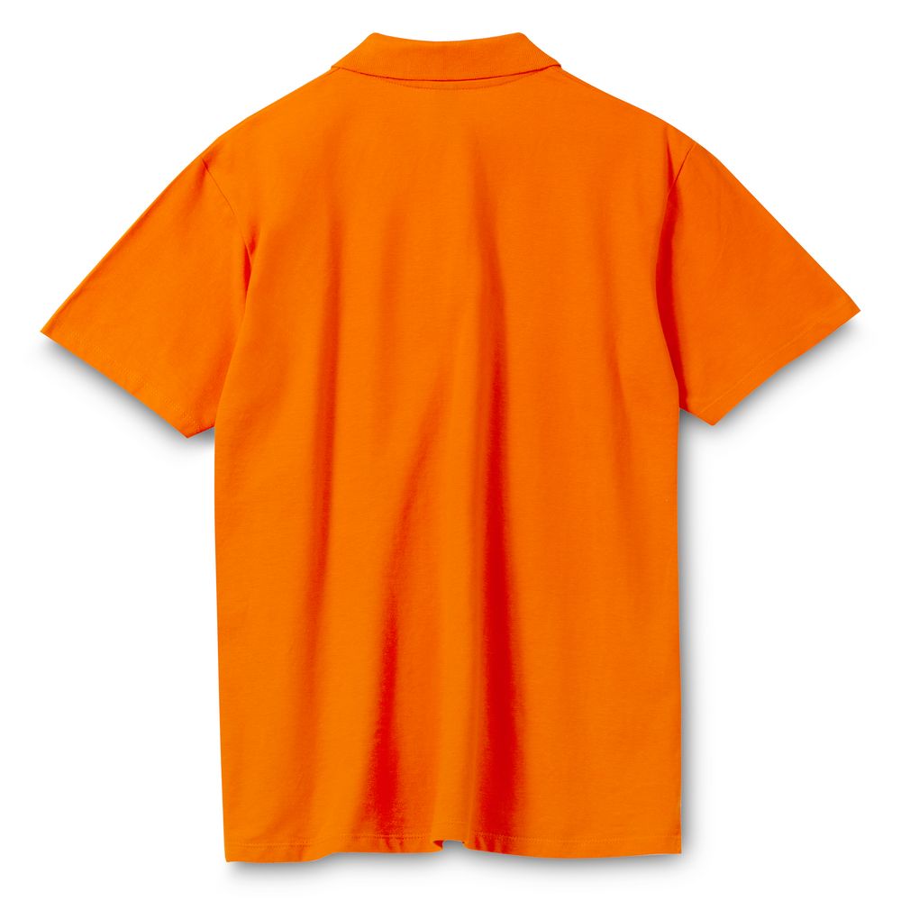 Рубашка поло мужская Spring 210 оранжевая, размер S на заказ с логотипом компании