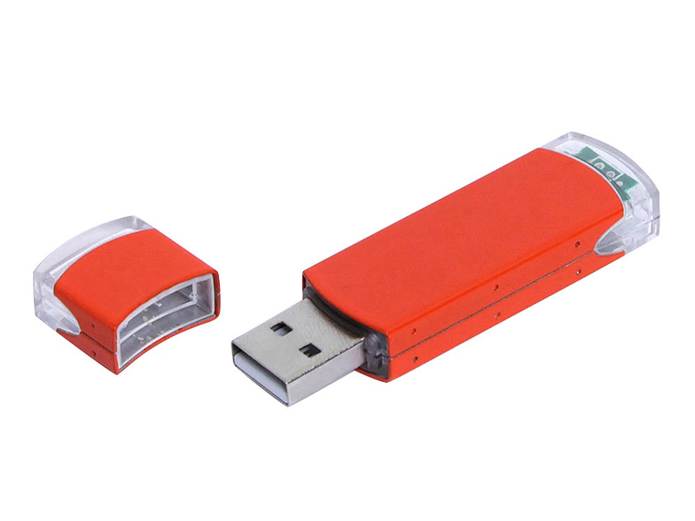 USB 2.0- флешка промо на 4 Гб прямоугольной классической формы заказать в Москве