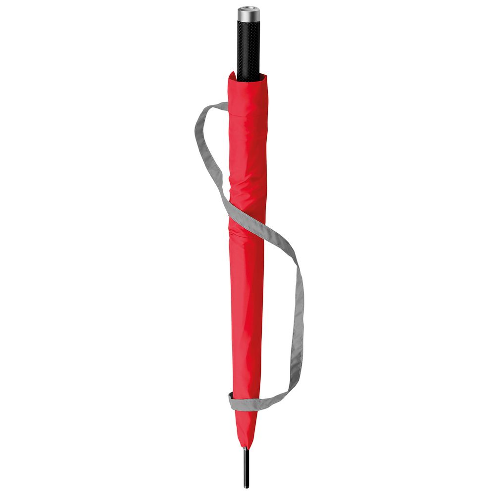 Зонт-трость Pulla, красный на заказ с логотипом компании