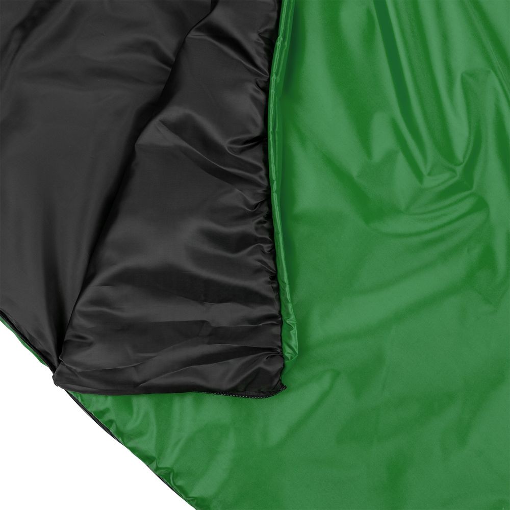 Спальный мешок Capsula, зеленый на заказ с логотипом компании