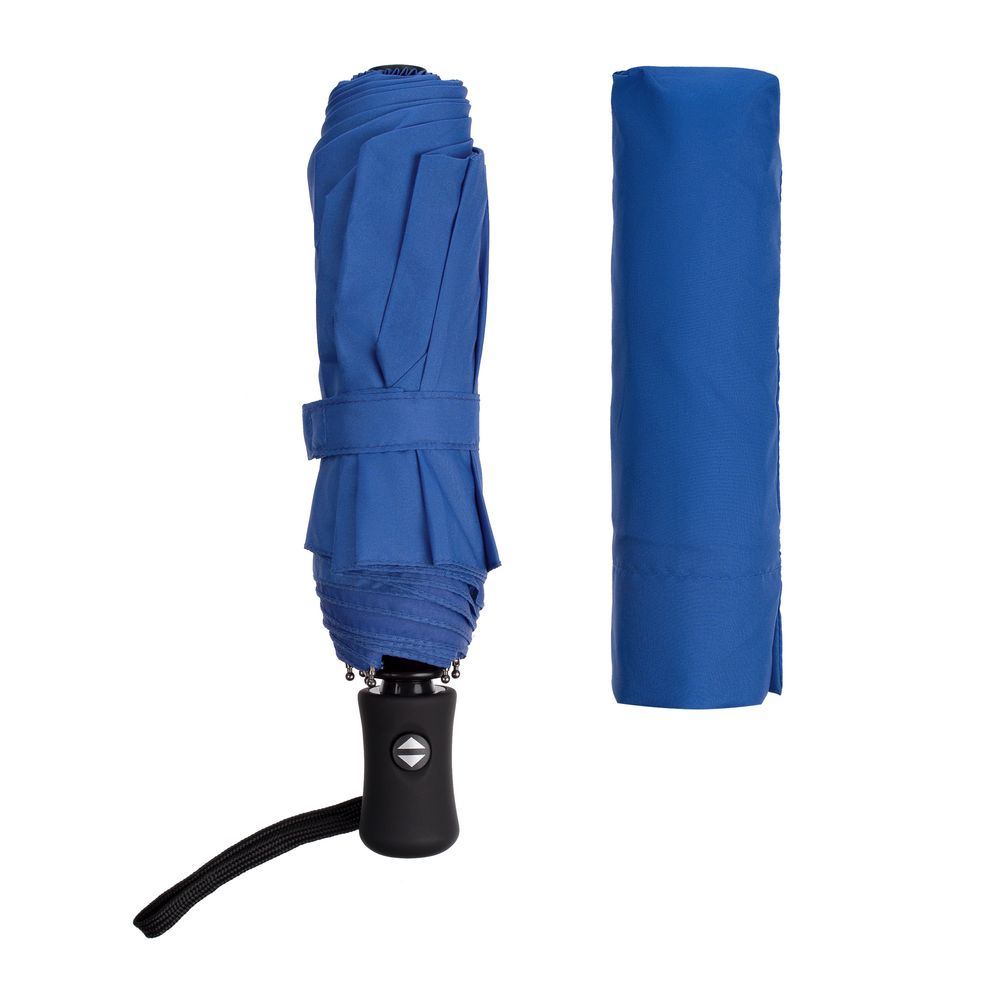 Зонт складной Monsoon, ярко-синий заказать под нанесение логотипа