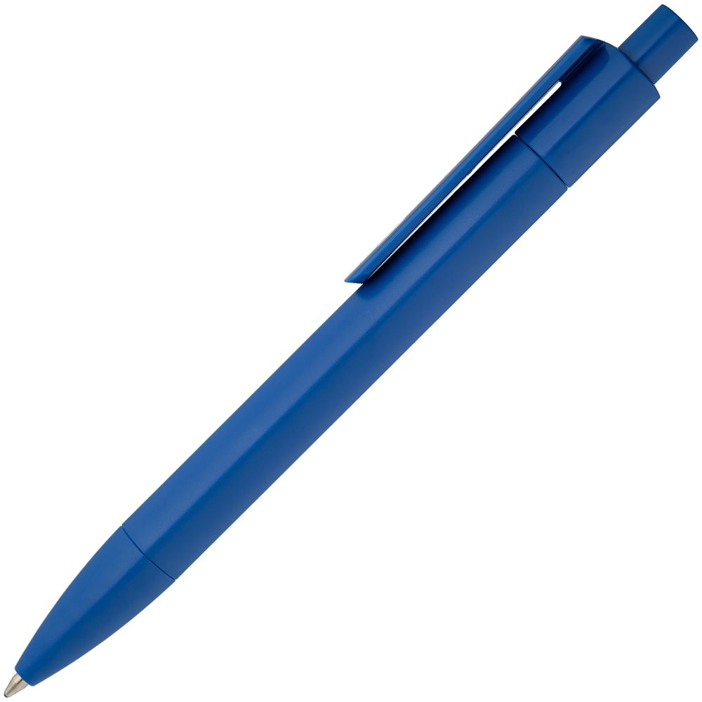 Ручка шариковая Prodir DS4 PMM-P, синяя с нанесением логотипа в Москве