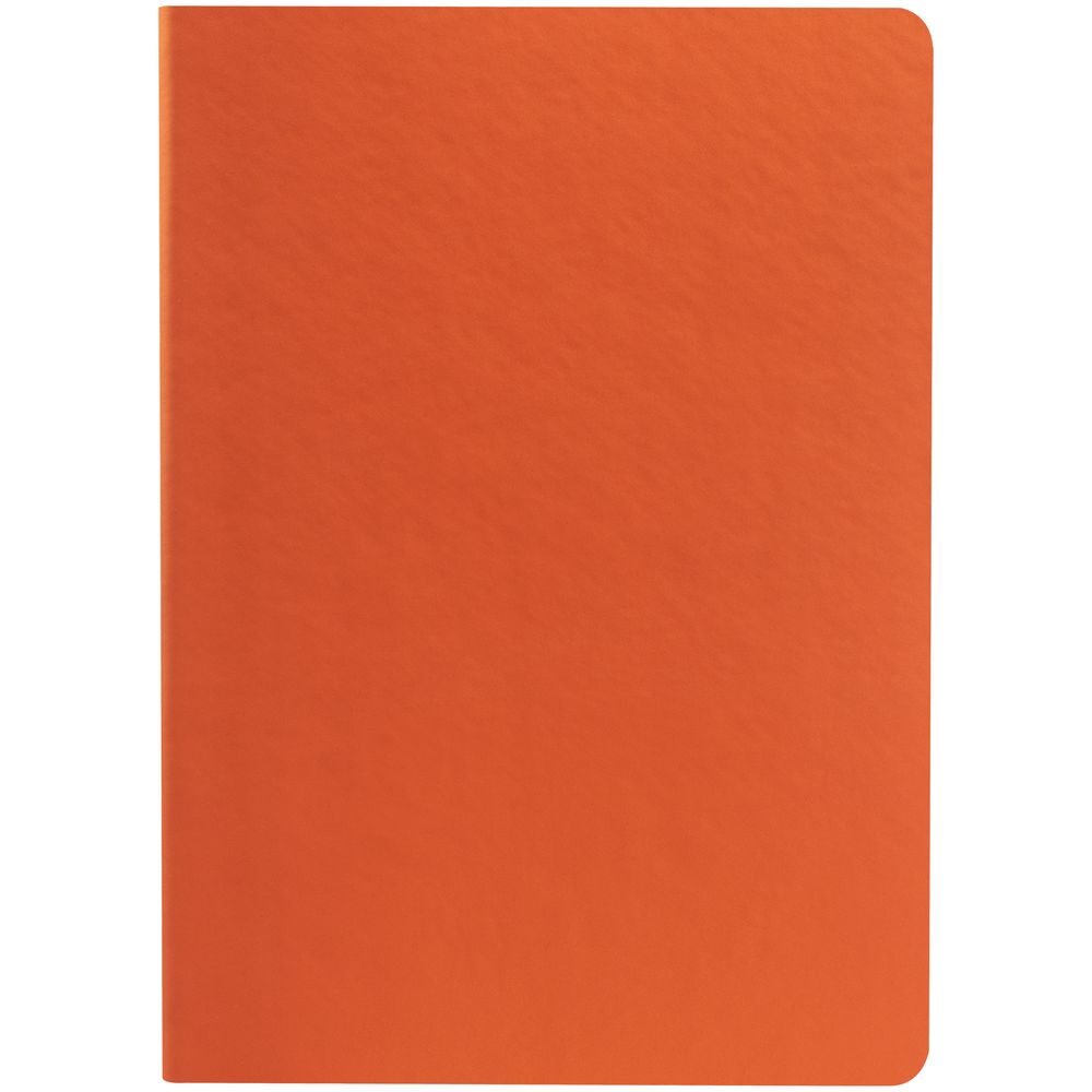 Блокнот Flex Shall, оранжевый на заказ с логотипом компании