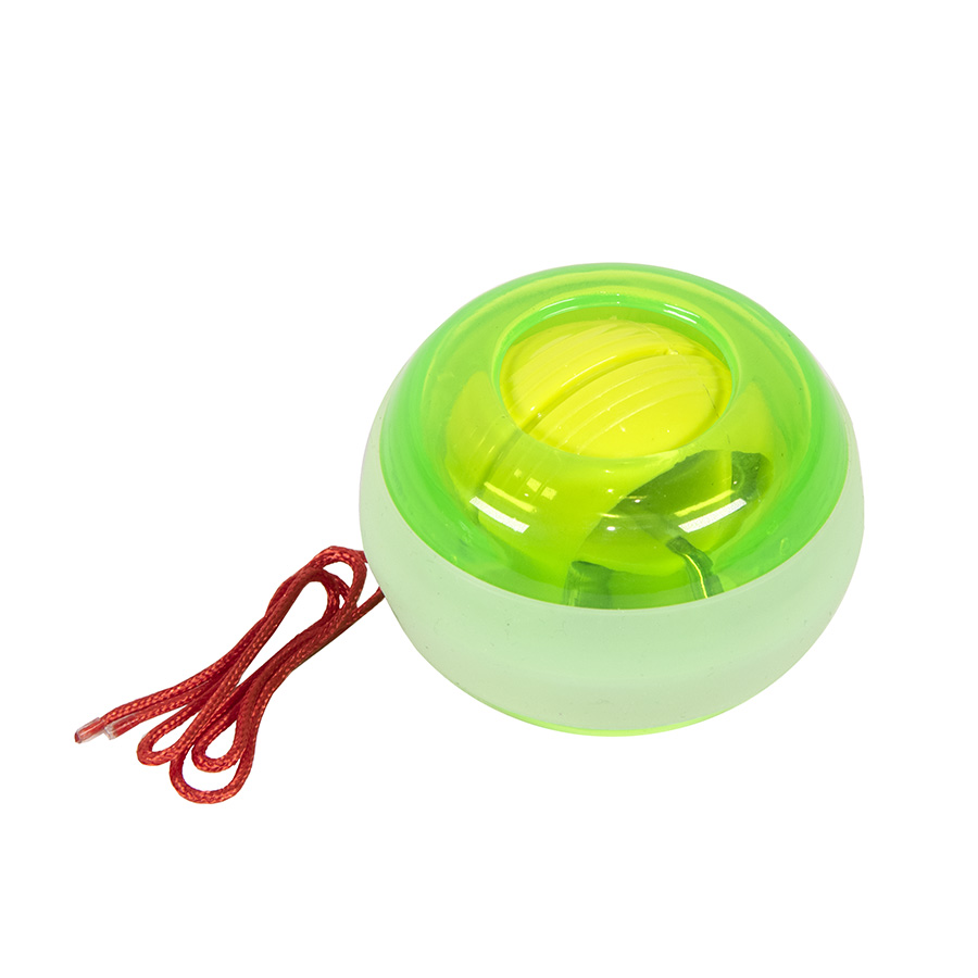 Тренажер POWER BALL, зеленое яблоко, пластик, 6х7,3см;16+ оптом под нанесение