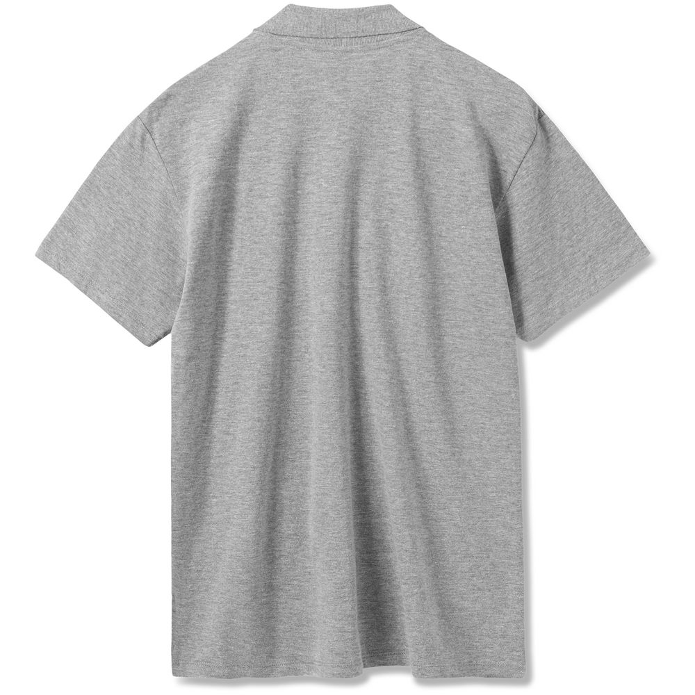 Рубашка поло мужская Summer 170 серый меланж, размер XS на заказ с логотипом компании