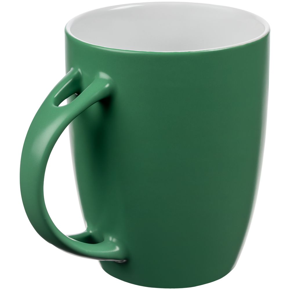 Кружка с ложкой Cheer Up ver.2, зеленая заказать под нанесение логотипа