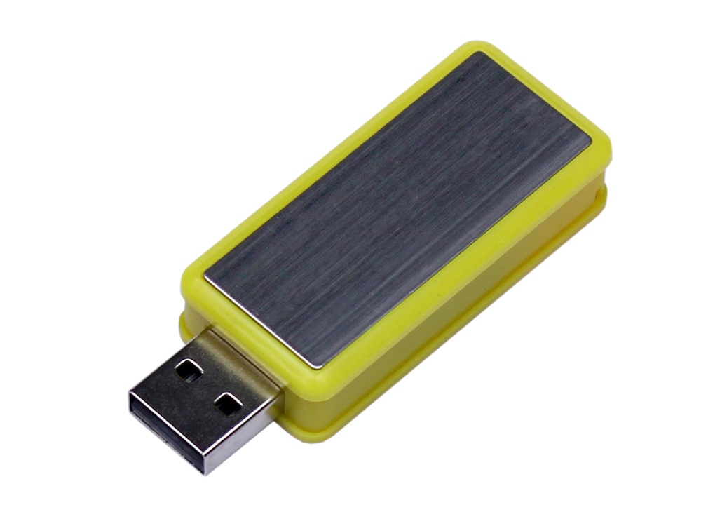 USB 2.0- флешка промо на 8 Гб прямоугольной формы, выдвижной механизм заказать в Москве