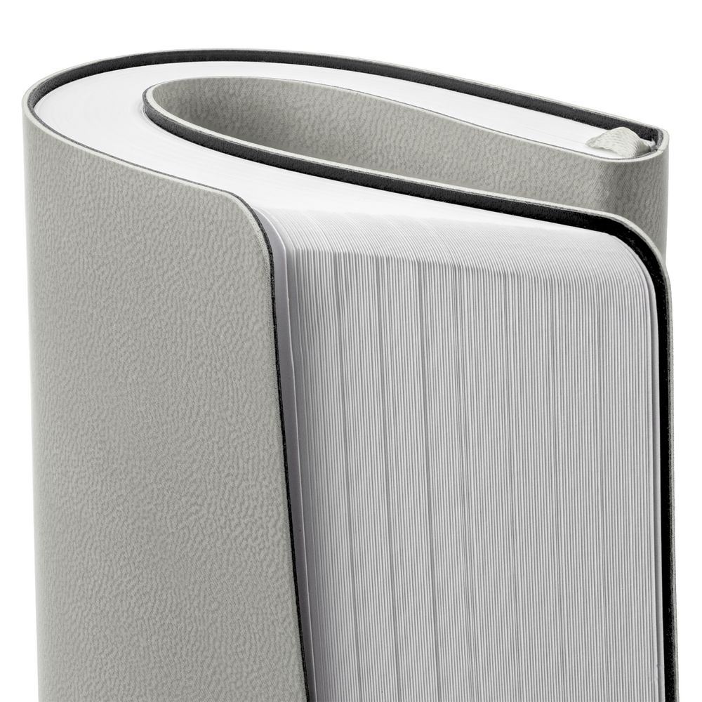 Ежедневник Romano, недатированный, светло-серый на заказ с логотипом компании
