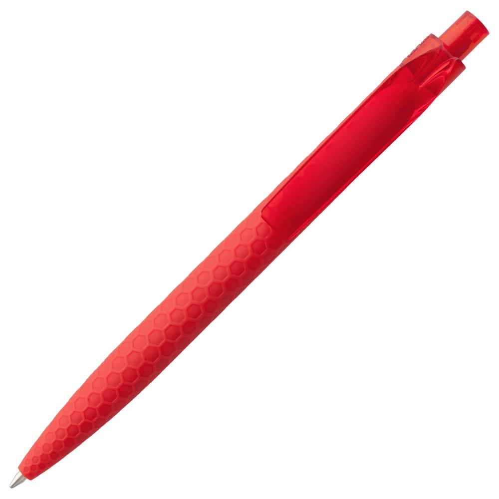 Ручка шариковая Prodir QS04 PRT Honey Soft Touch, красная на заказ с логотипом компании