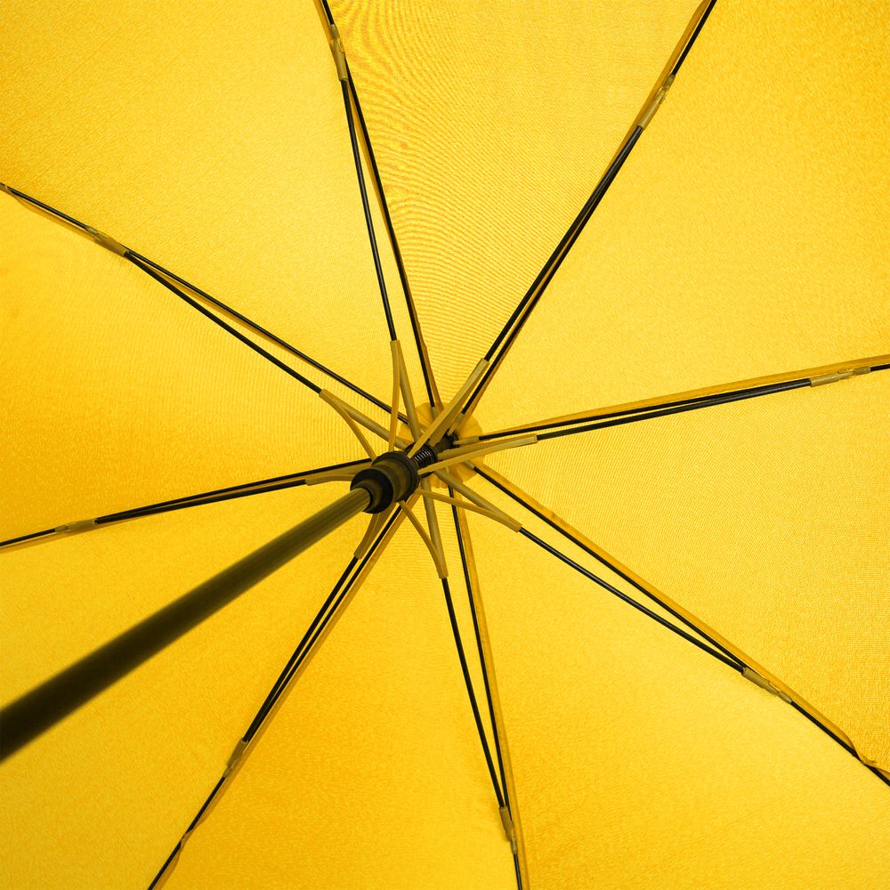Зонт-трость с цветными спицами Bespoke, желтый заказать под нанесение логотипа