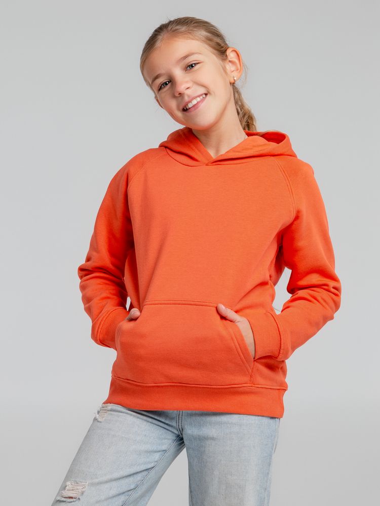 Толстовка детская Stellar Kids, оранжевая, на рост 96-104 см (4 года) заказать под нанесение логотипа