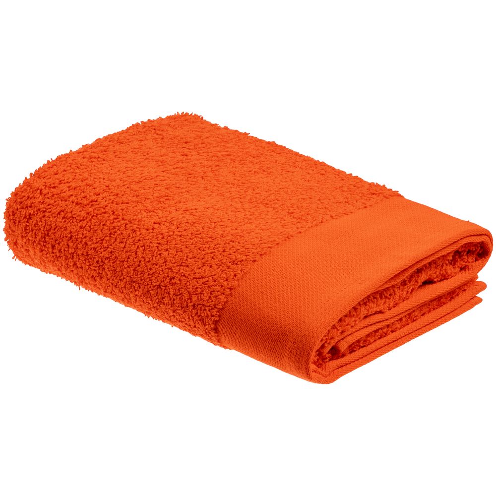 Полотенце Odelle, среднее, оранжевое оптом под нанесение