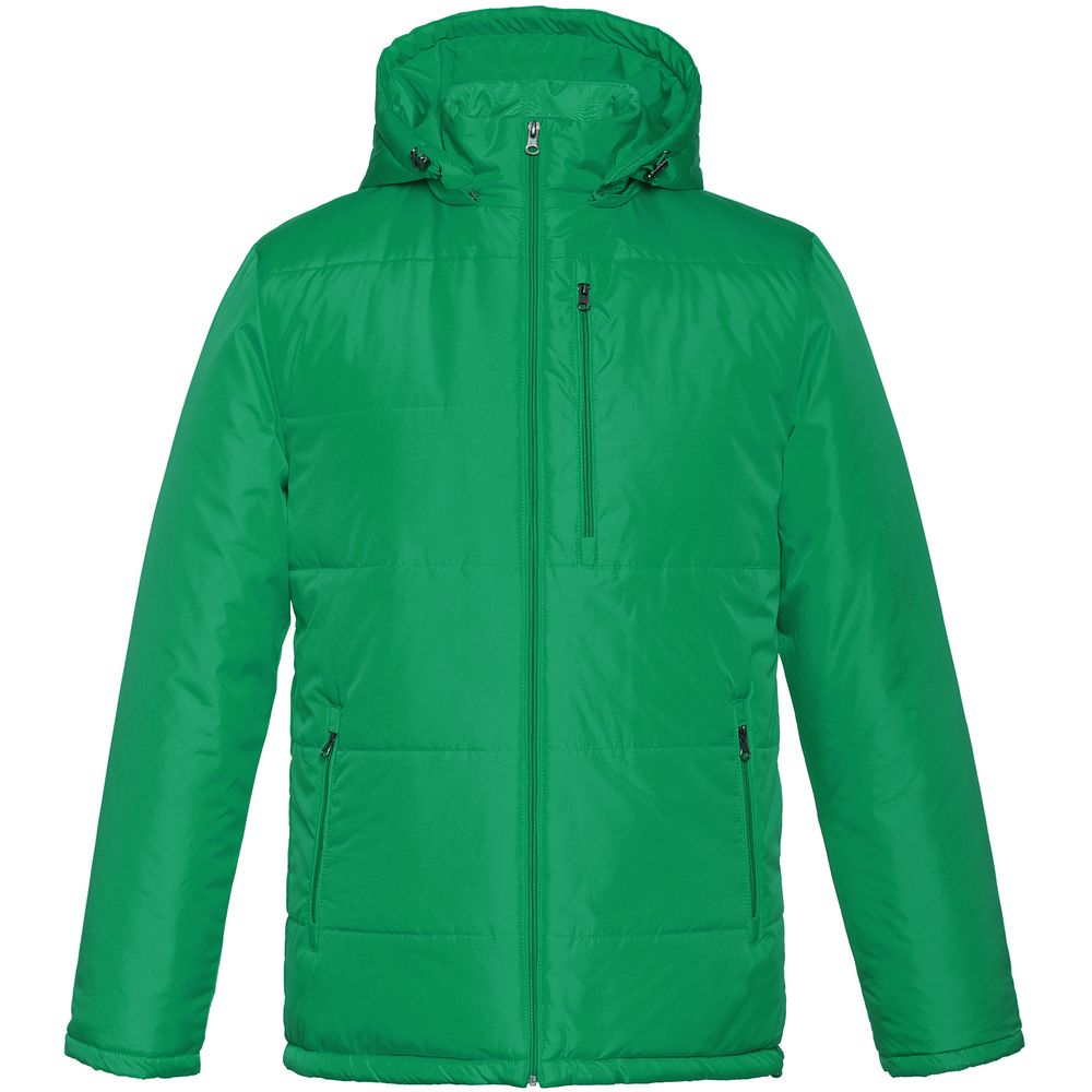 Куртка Unit Tulun, темно-зеленая, размер M оптом под нанесение