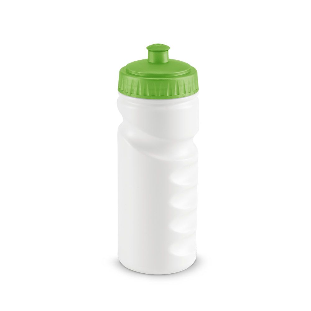 Бутылка для велосипеда Lowry, белая с зеленым оптом под нанесение