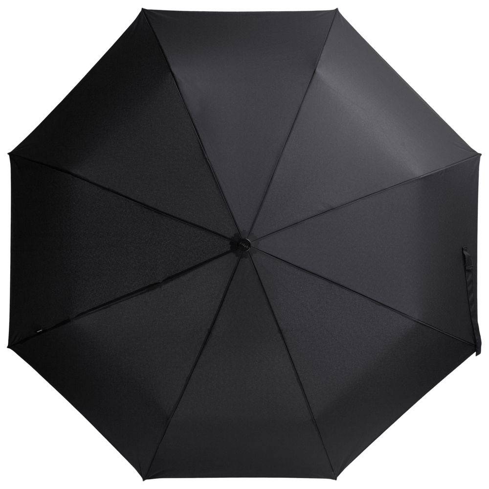 Зонт складной Floyd с кольцом, черный заказать под нанесение логотипа