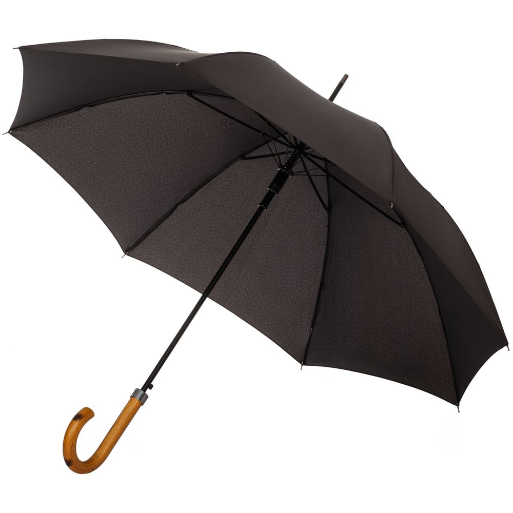 Зонт-трость LockWood ver.2, черный оптом под нанесение