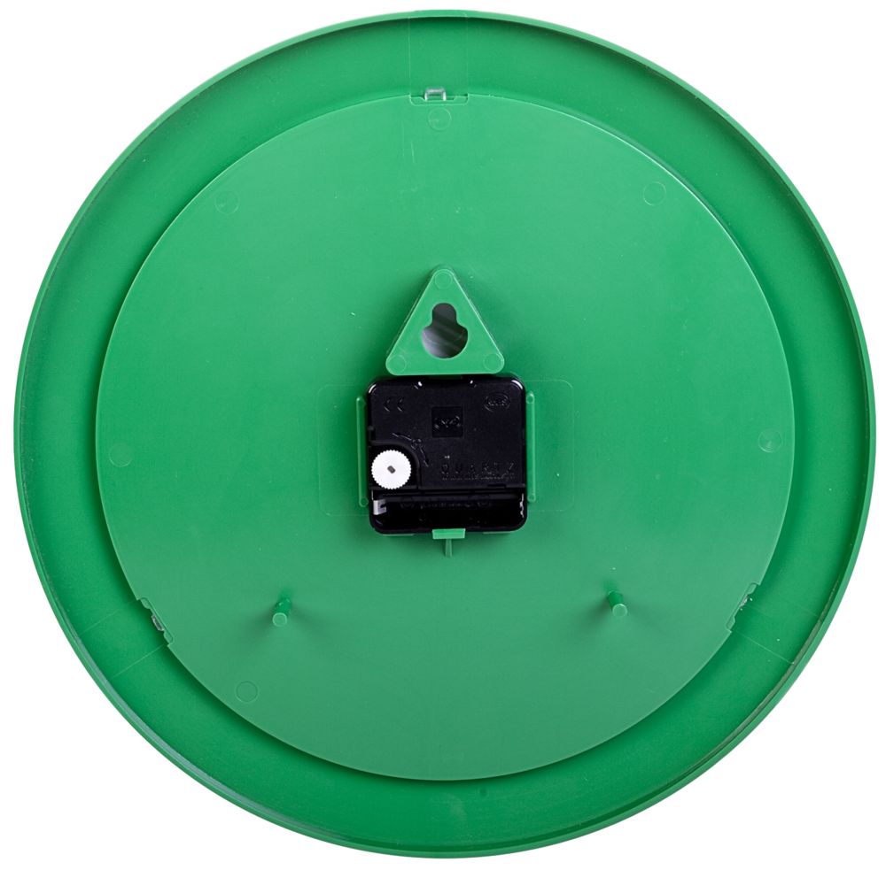 Часы настенные Vivid Large, зеленые заказать под нанесение логотипа