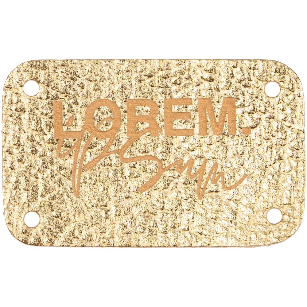 Лейбл Corolla Metal, S, золотой с нанесением логотипа в Москве