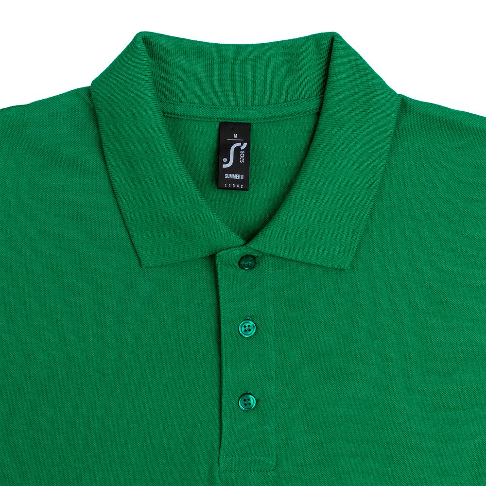 Рубашка поло мужская Summer 170 ярко-зеленая, размер XS оптом под нанесение
