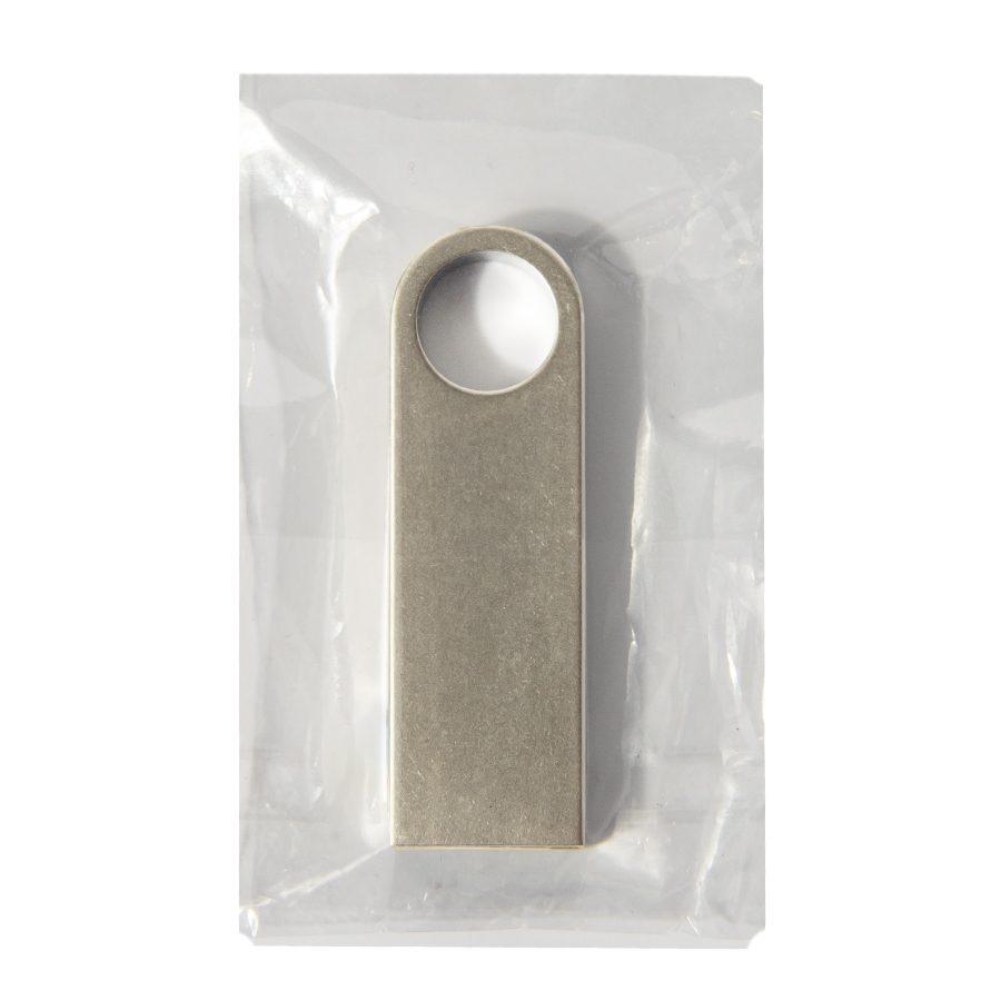 USB flash-карта SMART (16Гб), серебристая, 3,9х1,2х0,4 см, металл заказать под нанесение логотипа
