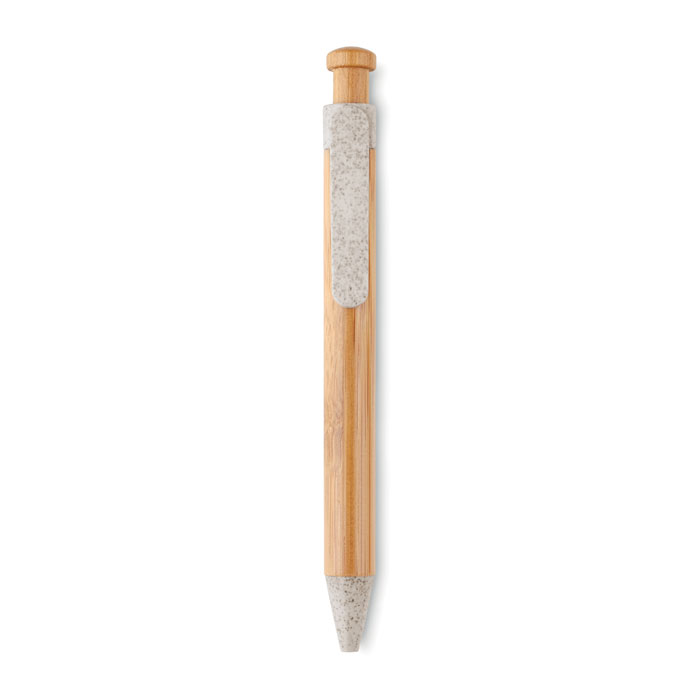 Ручка шариковая из бамбука оптом под нанесение