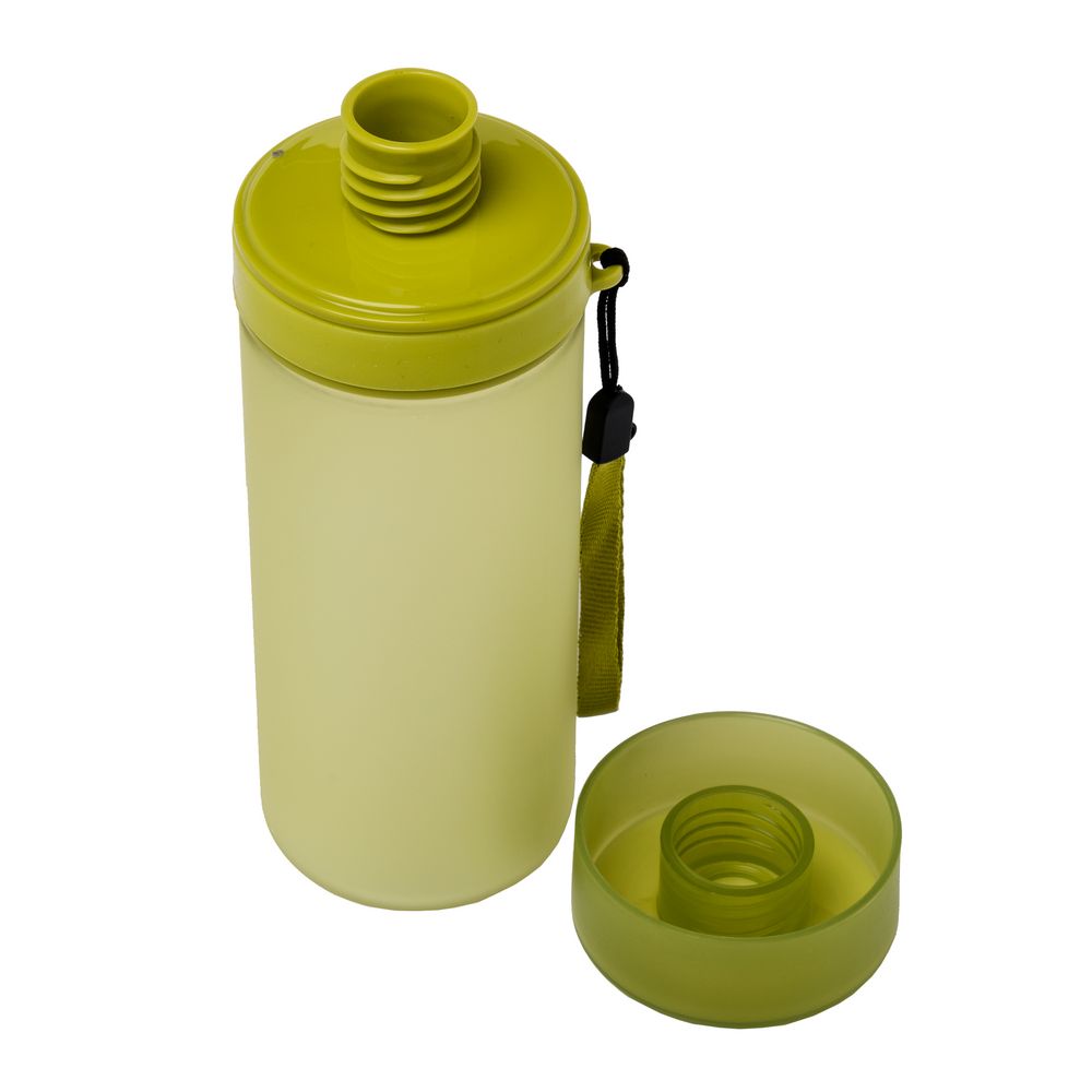 Бутылка для воды Simple, зеленая на заказ с логотипом компании