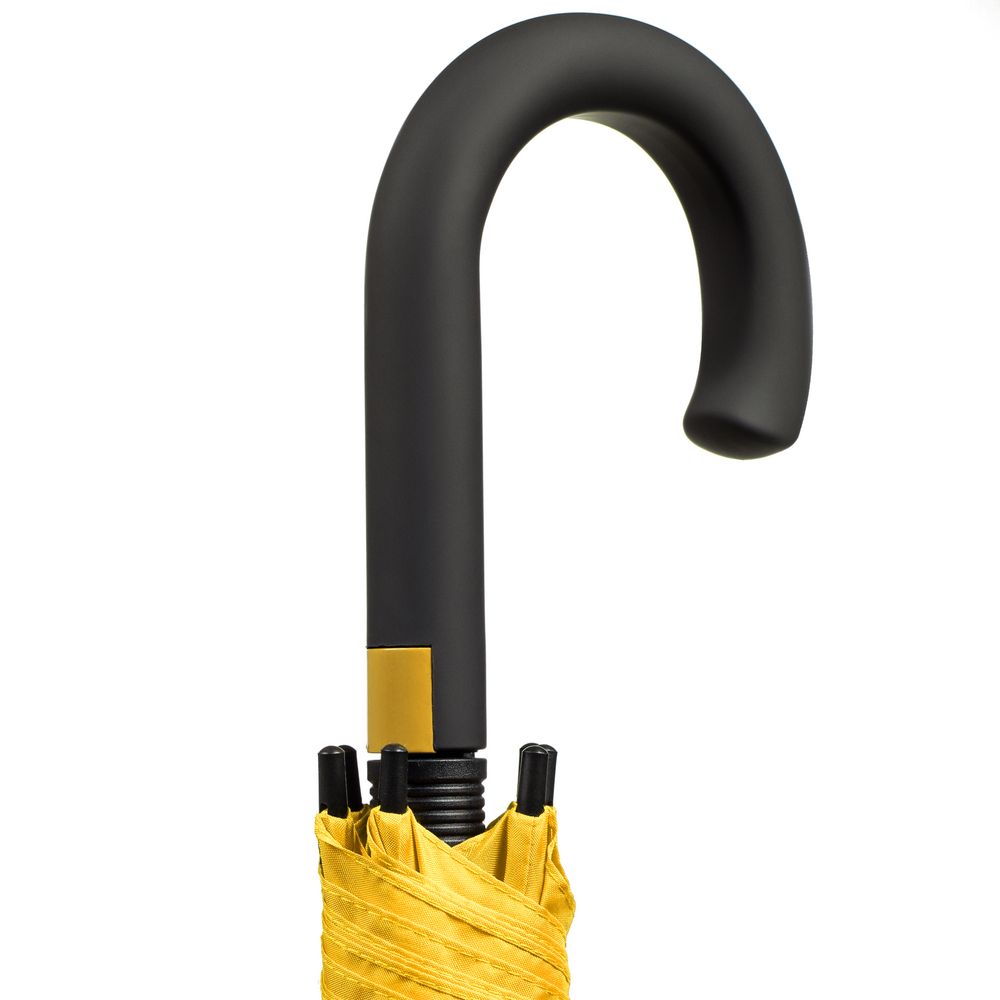 Зонт-трость с цветными спицами Bespoke, желтый оптом под нанесение