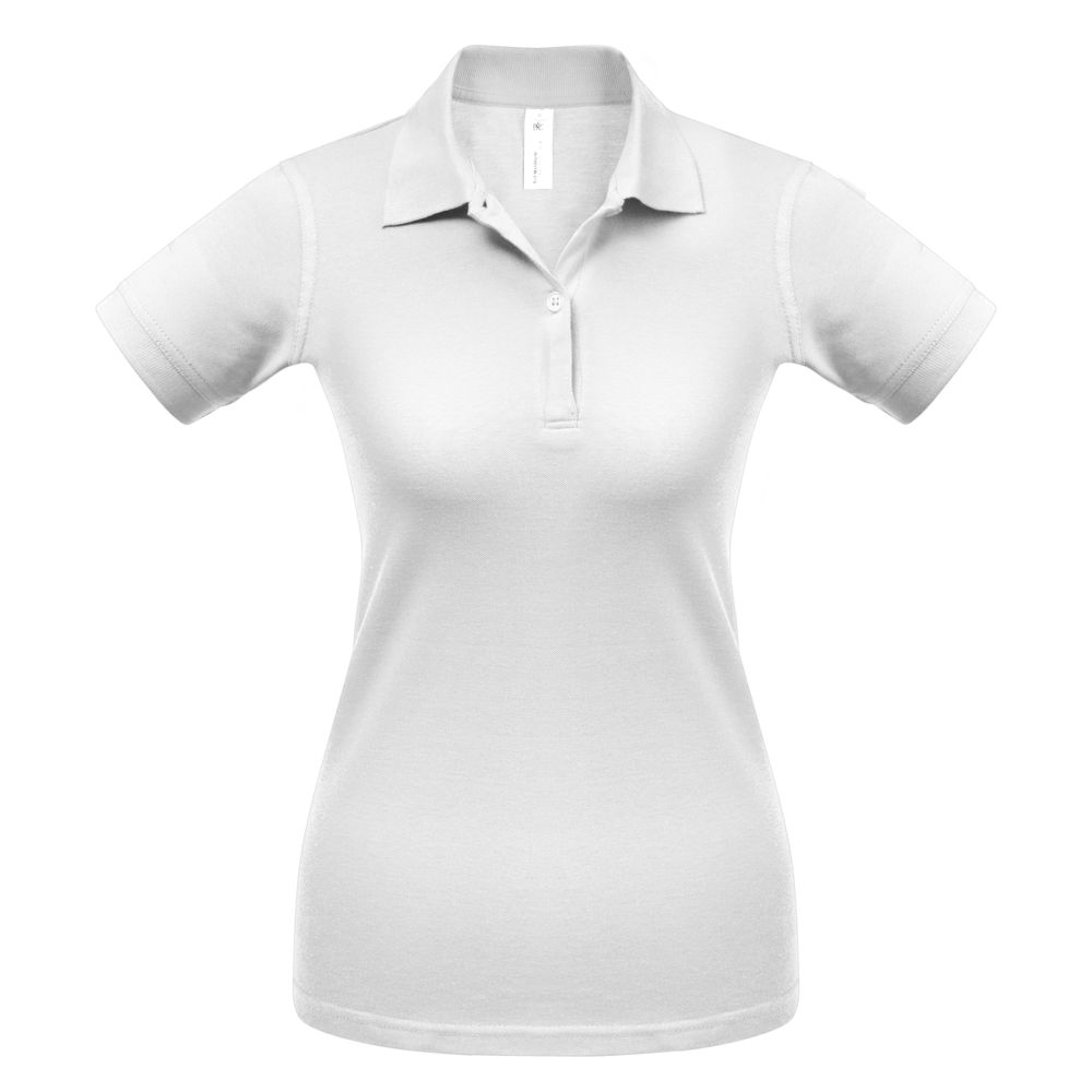 Рубашка поло женская Safran Pure белая, размер XL оптом под нанесение